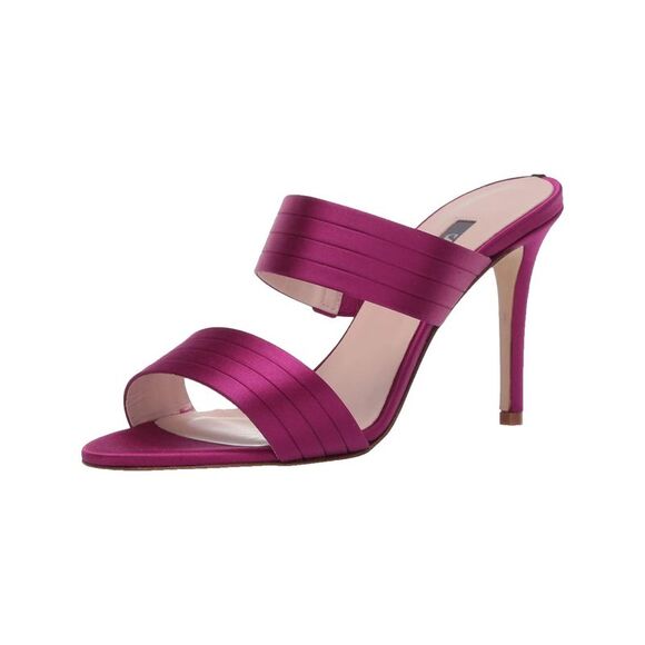 NWT SJP Womens Purple Cornwall Toe Stiletto Slip On Leather Sandals Shoes 39